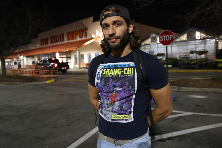 Vincent Quiles is the lead organizer for Home Depot Workers United. (Kimberly Paynter/WHYY)