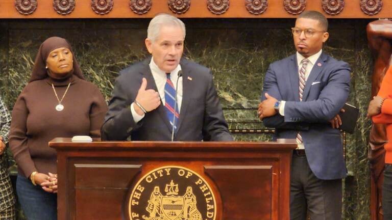 Philadelphia District Attorney Larry Krasner says he will have his say about the articles of impeachment. (Tom MacDonald/WHYY)