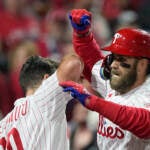 Phillies tie World Series home run mark in win over Astros - Los Angeles  Times