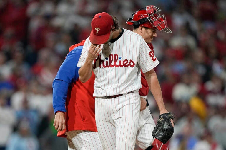 Nola, Alvarado falter, Phillies bats silent in Game 4 loss - WHYY