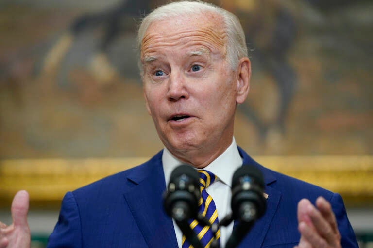 File photo: President Joe Biden speaks about student loan debt forgiveness in the Roosevelt Room of the White House, Aug. 24, 2022, in Washington. (AP Photo/Evan Vucci, File)