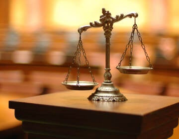 A scale is seen as a symbol of law and justice