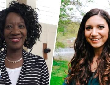 Two women smile in separate headshot photos.