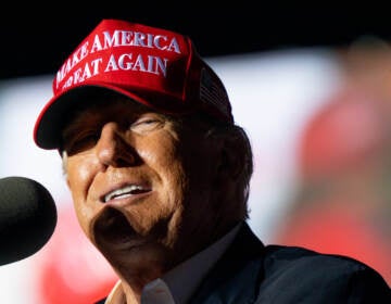 Former President Donald Trump is pictured at a rally on Oct. 22 in Robstown, Texas. Trump was subpoenaed by the House select committee investigating the Jan. 6 Capitol riot in October, ordering him to turnover documents and testify before the panel. Former President Donald Trump is pictured at a rally on Oct. 22 in Robstown, Texas. Trump was subpoenaed by the House select committee investigating the Jan. 6 Capitol riot in October, ordering him to turnover documents and testify before the panel. (Brandon Bell/Getty Images)