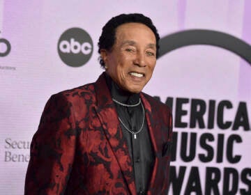 Smokey Robinson arrives at the American Music Awards on Sunday, Nov. 20, 2022, at the Microsoft Theater in Los Angeles. (Photo by Jordan Strauss/Invision/AP)