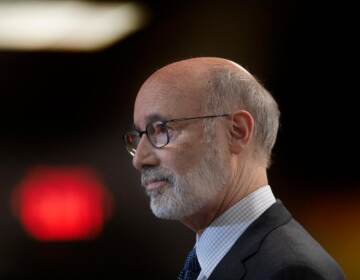 A photo of Gov. Wolf in profile.
