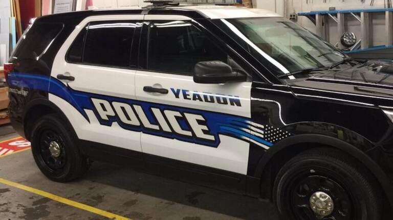 A Yeadon Borough Police Department vehicle