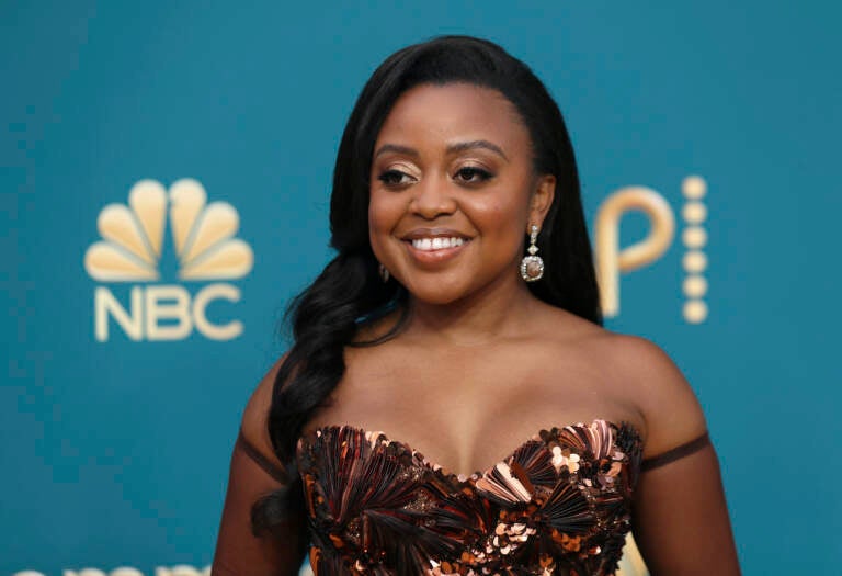 File photo: Quinta Brunson arrives at the 74th Emmy Awards on Monday, Sept. 12, 2022 at the Microsoft Theater in Los Angeles. (Photo by Danny Moloshok/Invision for the Television Academy/AP Images)
