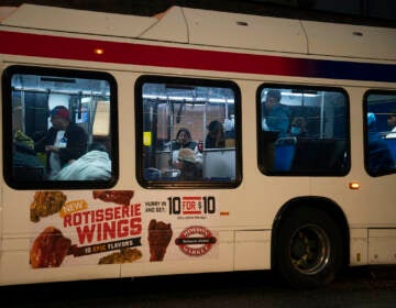 File photo: Migrants sent by Texas Gov. Greg Abbott arrive near 30th Street Station Wednesday morning, Nov. 16, 2022, in Philadelphia. (AP Photo/Joe Lamberti)