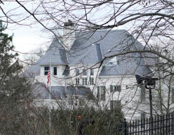 File photo: A view of the security around the Vice President's residence at the Naval Observatory in Washington, Jan. 17, 2021. (AP Photo/Susan Walsh, File)