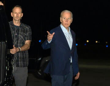 file photo: President Joe Biden arrives at Henry E. Rohlsen Airport, in St. Croix, U.S. Virgin Islands, late Tuesday, Dec. 27, 2022. (AP Photo/Manuel Balce Ceneta, File)