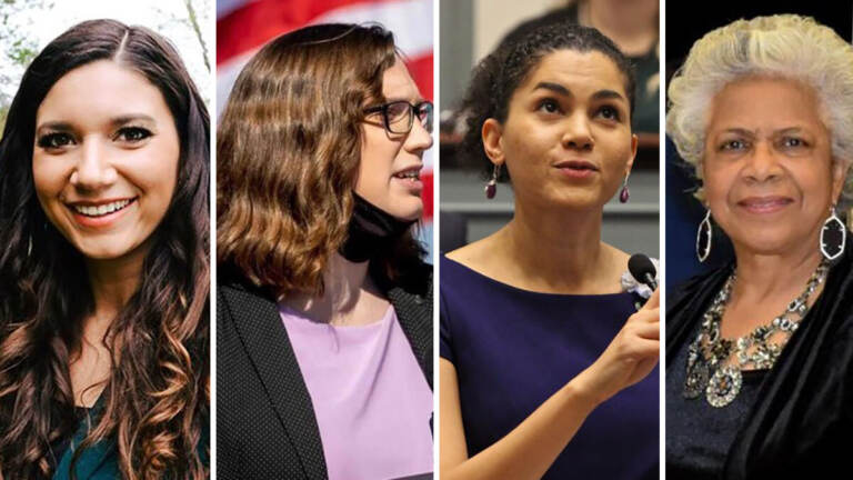 Headshots of four women members of the Delaware General Assembly.