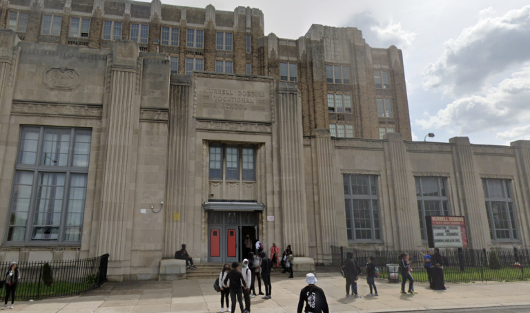 Dobbins High School in Philadelphia (Google maps)