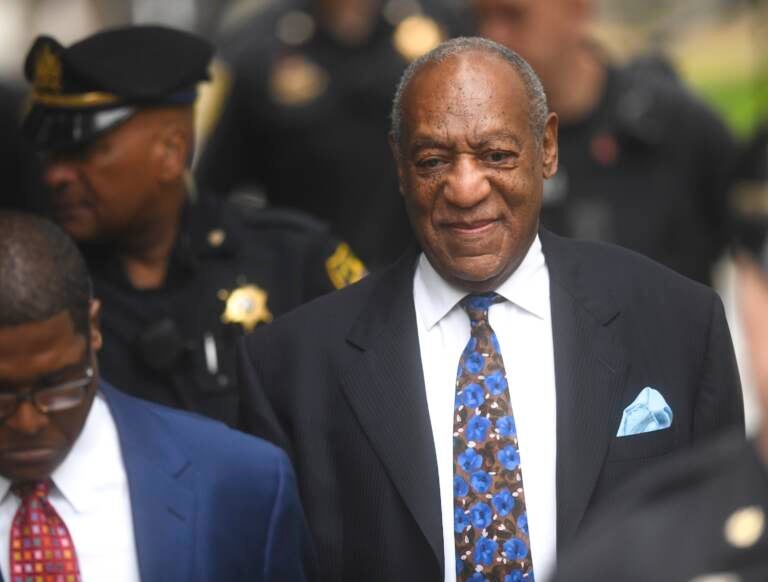 Bill Cosby arrives at the Montgomery County Courthouse