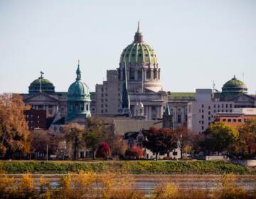 The State Capitol building in Harrisburg