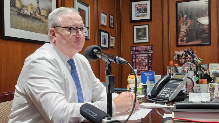 Mayor Jim Kenney in his office at City Hall