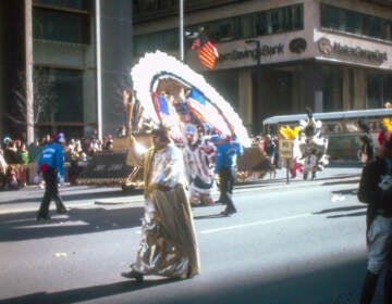 Many Mummer themes in 1976 centered around the U.S. bicentennial. (John Mussoni/WHYY)