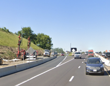 Construction along Route 1 in Bensalem