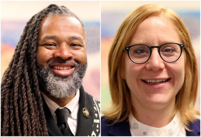 Board members Reginald Streater and Mallory Fix-Lopez were elected board president and vice president respectively. (Both photos are courtesy of the Philadelphia Board of Education)