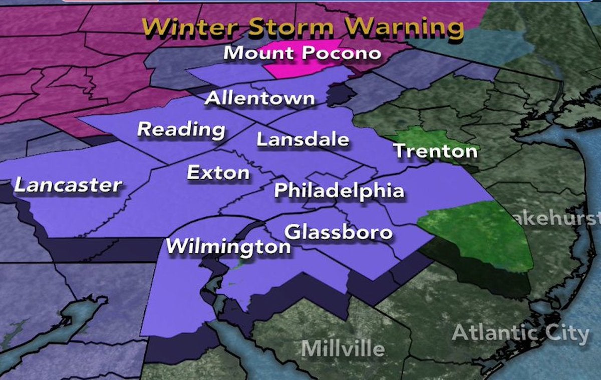 Winter storm Tracking a wintry mix tomorrow for Pennsylvania, New