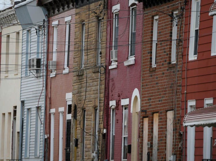 Rowhouses in North Philadelphia.