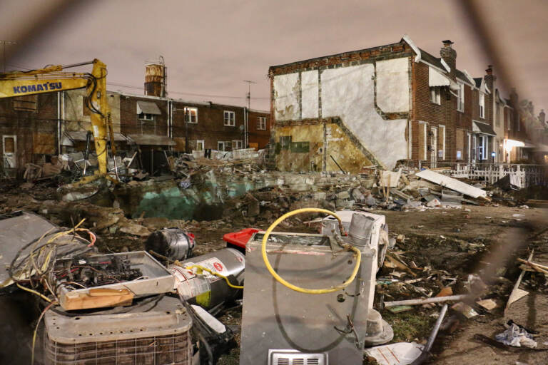 The 3500 block of Miller Street in Philadelphia's Port Richmond neighborhood was the scene of an explosion that destroyed three houses on New Year's Day.