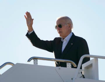 File photo: President Joe Biden waves before boarding Air Force One at El Paso International Airport in El Paso, Texas