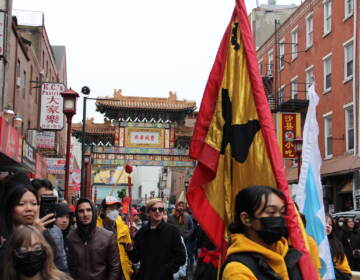 Thousands descended upon Chinatown on Jan. 22, 2023 to celebrate the Lunar New Year. (Cory Sharber/WHYY)