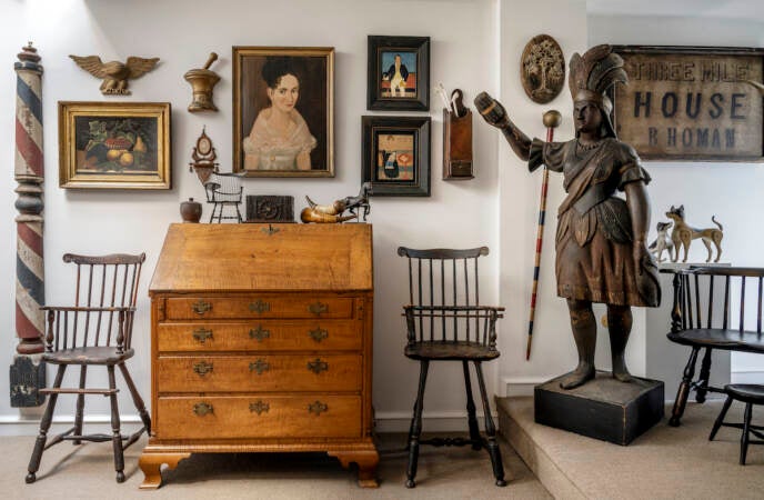 Various items of Americana collected by Charles and Olenka Santore