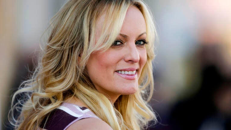 The Manhattan District Attorney's Office is investigating whether former President Donald Trump broke the law with payments allegedly made to cover up an extramarital affair with adult film actress Stormy Daniels, pictured in 2018.