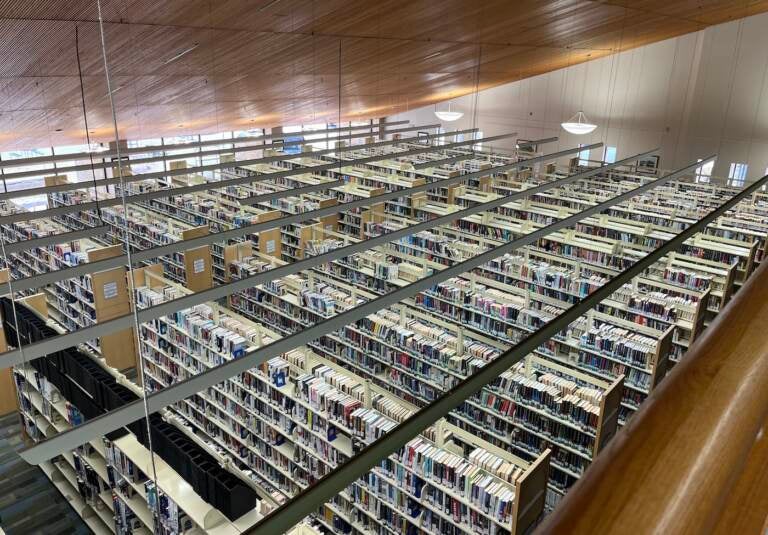 Interior shot of Chester County Library (Chester County Library and Henrietta Hankin Branch)