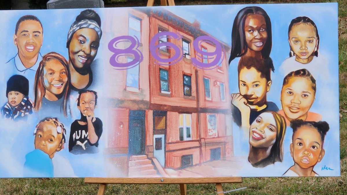 12 victims honored with tombstone 1 year after deadly Fairmont fire WHYY