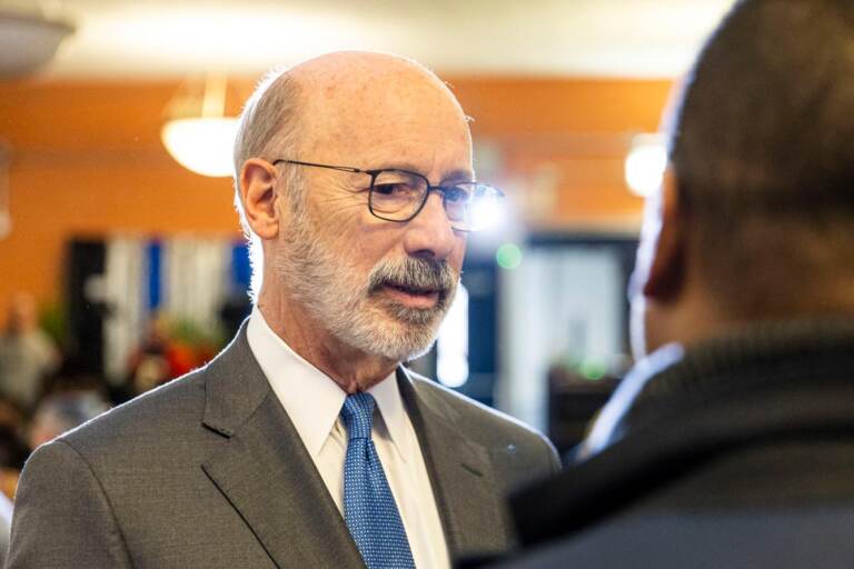An up-close photo of Tom Wolf