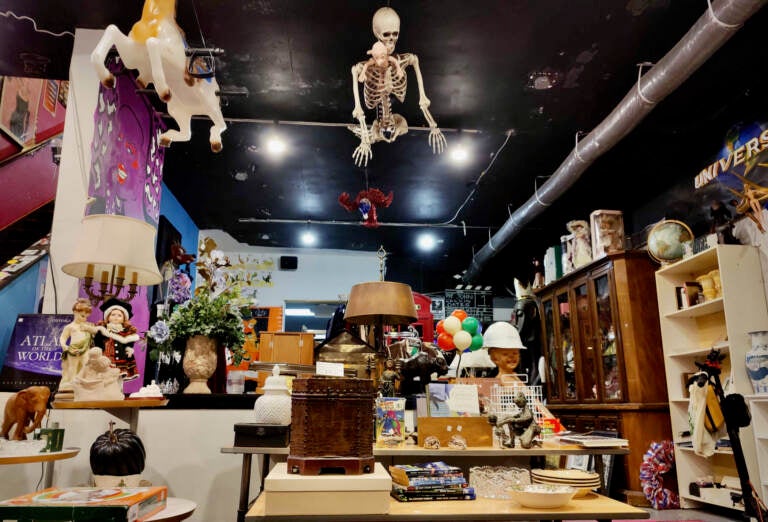 Philly AIDS Thrift store, known for its whimsical decor style, was voted best thrift store in Pennsylvania by Apartment Therapy in 2022. (Peter Crimmins/WHYY)