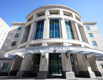 The exterior of the Pennsylvania Judicial Center, home to the Commonwealth Court in Harrisburg, Pa., is pictured on Nov. 6, 2020