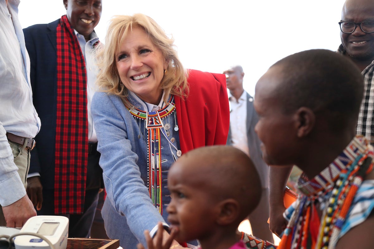 First lady Jill Biden makes appearance before Phillies game