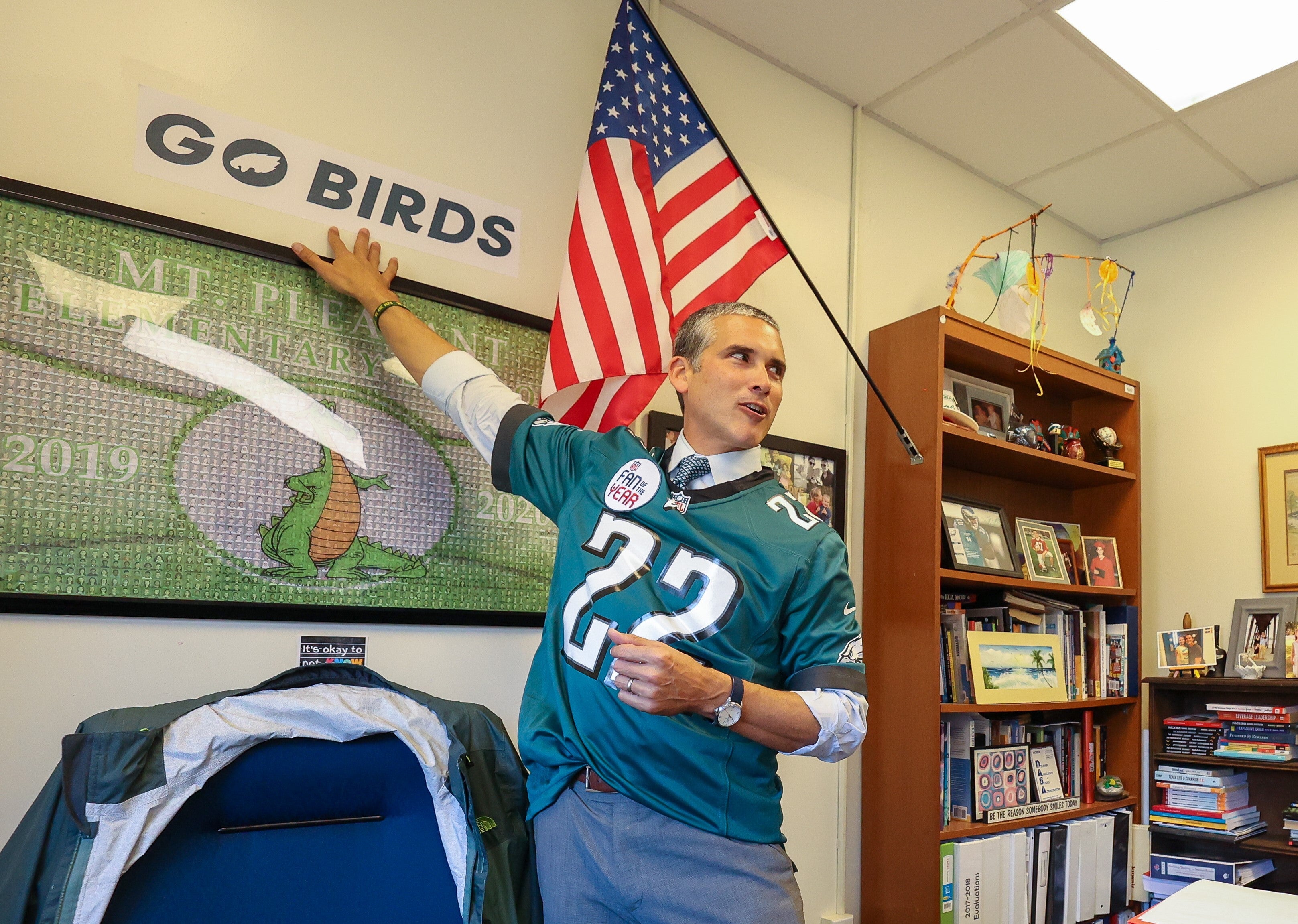 Delaware principal going to Super Bowl as 'Eagles Fan of the Year' - WHYY