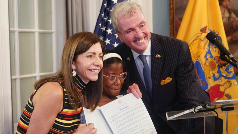 Also honored was Bobbi Wilson, a nine-year-old girl who made headlines after she had the police called on her while she was spraying spotted lanternflies. (Tennyson Donyéa/WHYY)