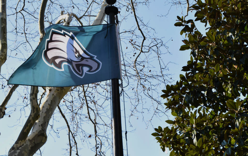 B  Ross raises the Eagles flag ahead of Super Bowl LVII - WHYY