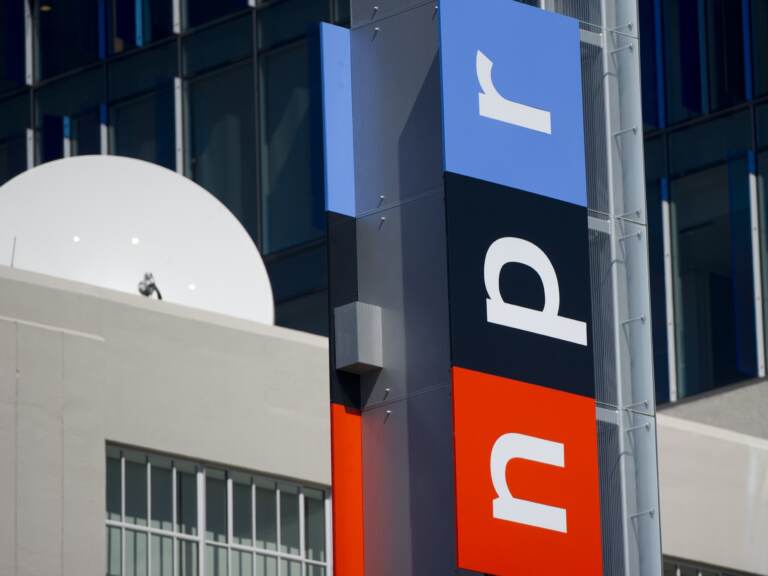 NPR will cut 10% of its workforce, CEO John Lansing said Wednesday. Lansing blamed a slowdown in advertising dollars. (SAUL LOEB/AFP via Getty Images)