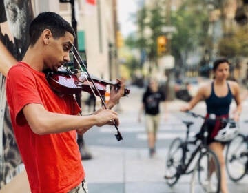 
Justus Rivera is a violinist who's been performing in Philly for over a decade (Facebook)