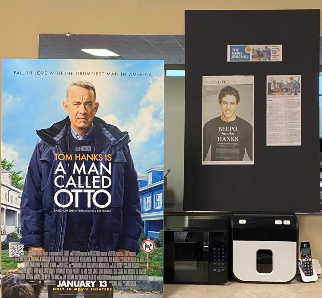 Posters for a movie premiere of "A Man Called Otto"