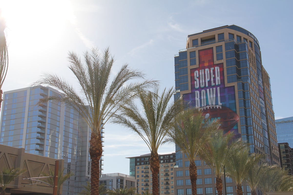 Super Bowl 57's fan experience under construction in downtown Phoenix