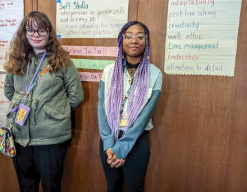 Project Career Launch participants Kayla Galanaugh (left) and Alani Connelly (right) are currently interning at the Penn Museum and taking life skills courses at the Drexel campus