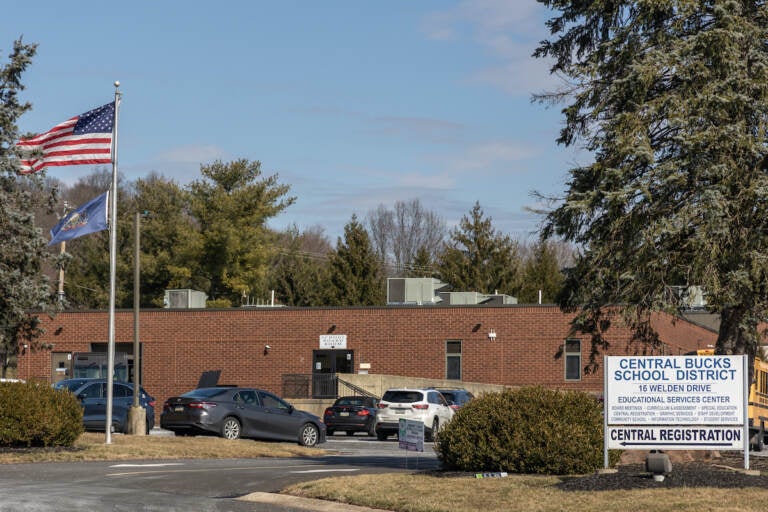 A view of the exterior of the Central Bucks School District headquarters.