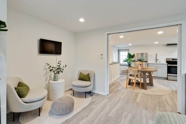 An Airbnb owned by one of Sharing Philadelphia's members, located in Fishtown. The owners recently renovated the triplex to better accommodate guests. (provided)