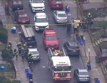 6abc's Chopper 6 was live over the scene where there was a heavy police and fire presence. (6abc)