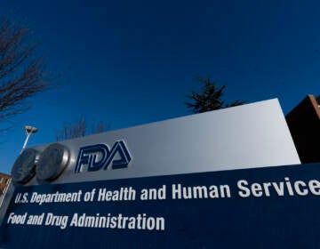 A sign in front of the Food and Drug Administration building is seen on Dec. 10, 2020, in Silver Spring