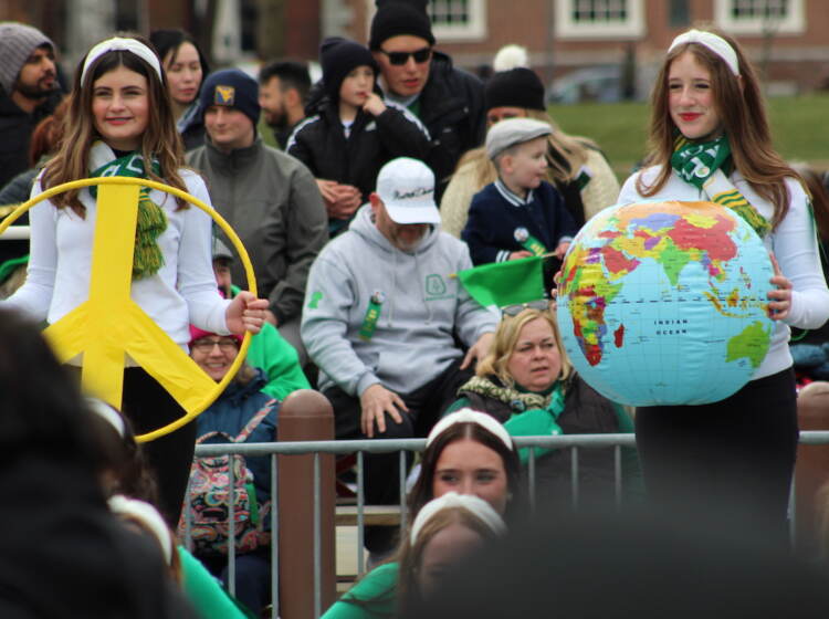 Paradegoers at Philadelphia's 2023 St. Patrick's Day parade