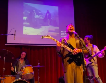 Kingsley Ibeneche, performing as part of an earlier ''Multitudes'' concert at World Cafe Live, taken from a video shot by World Cafe Life